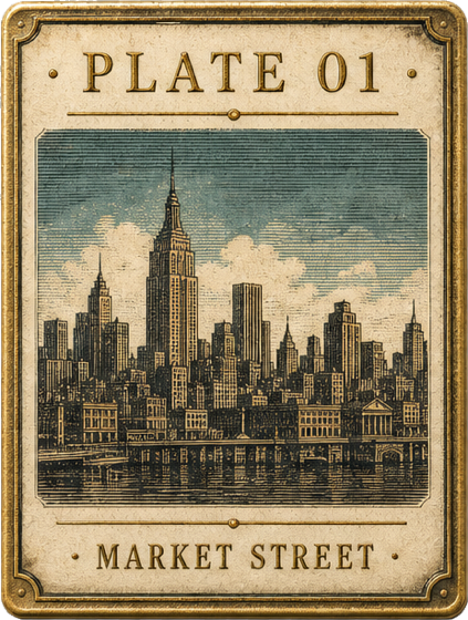 Plate 01 — Market Street